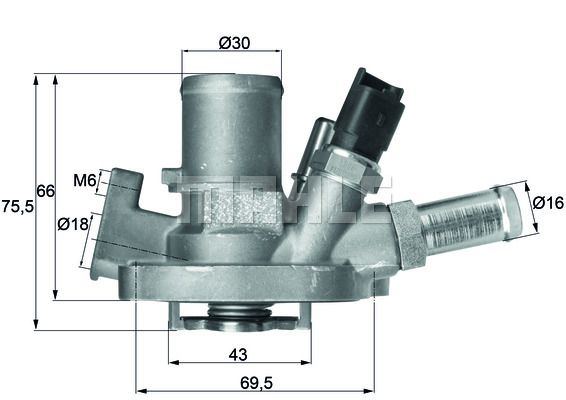 WILMINK GROUP Термостат, охлаждающая жидкость WG1217600